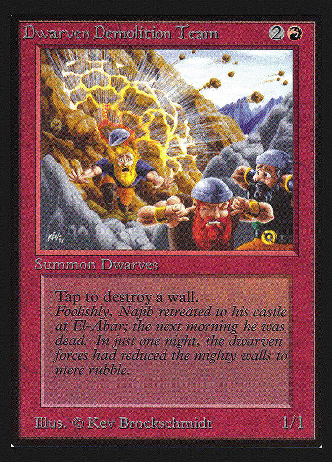 Dwarven Demolition Team [International Collectors' Edition] Magic: The Gathering
