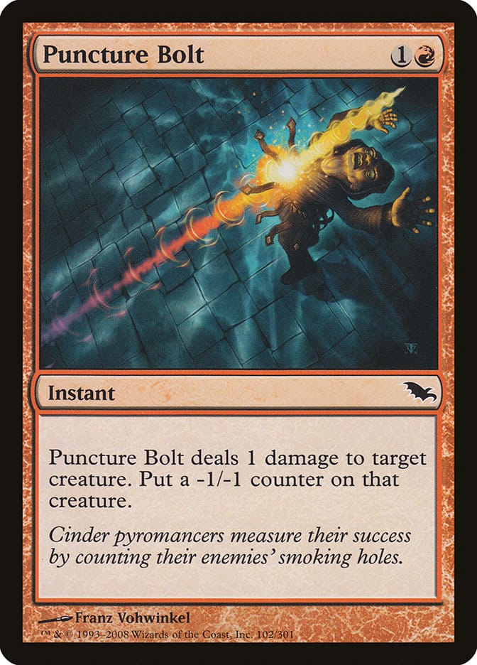 Puncture Bolt [Shadowmoor] Magic: The Gathering