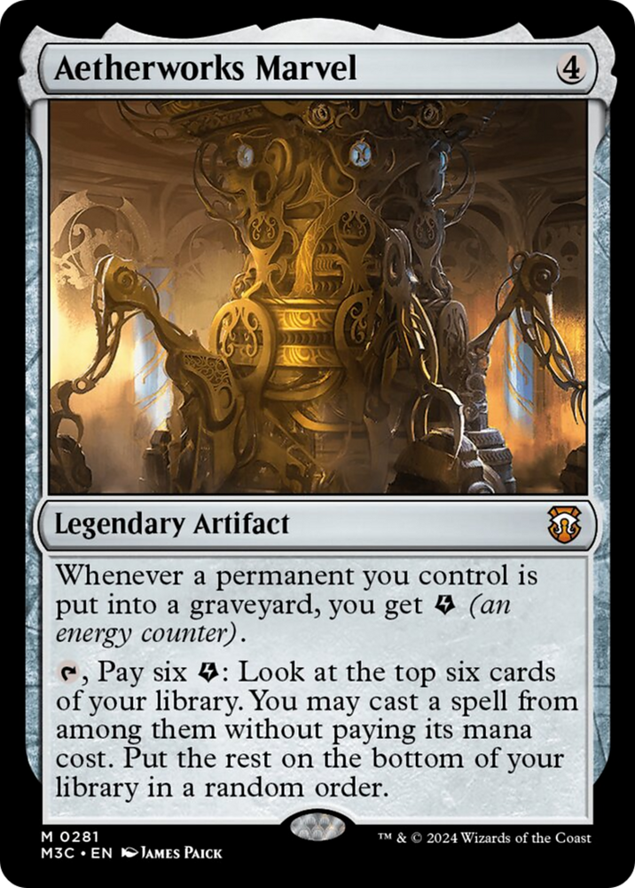 Aetherworks Marvel (Ripple Foil) [Modern Horizons 3 Commander] Magic: The Gathering