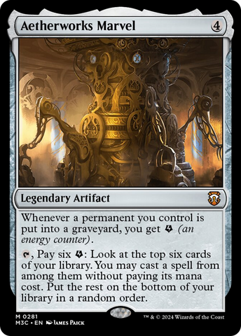 Aetherworks Marvel (Ripple Foil) [Modern Horizons 3 Commander] Magic: The Gathering