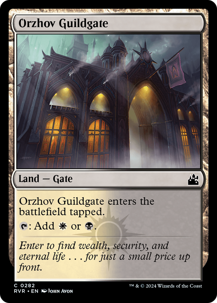 Orzhov Guildgate [Ravnica Remastered] Magic: The Gathering