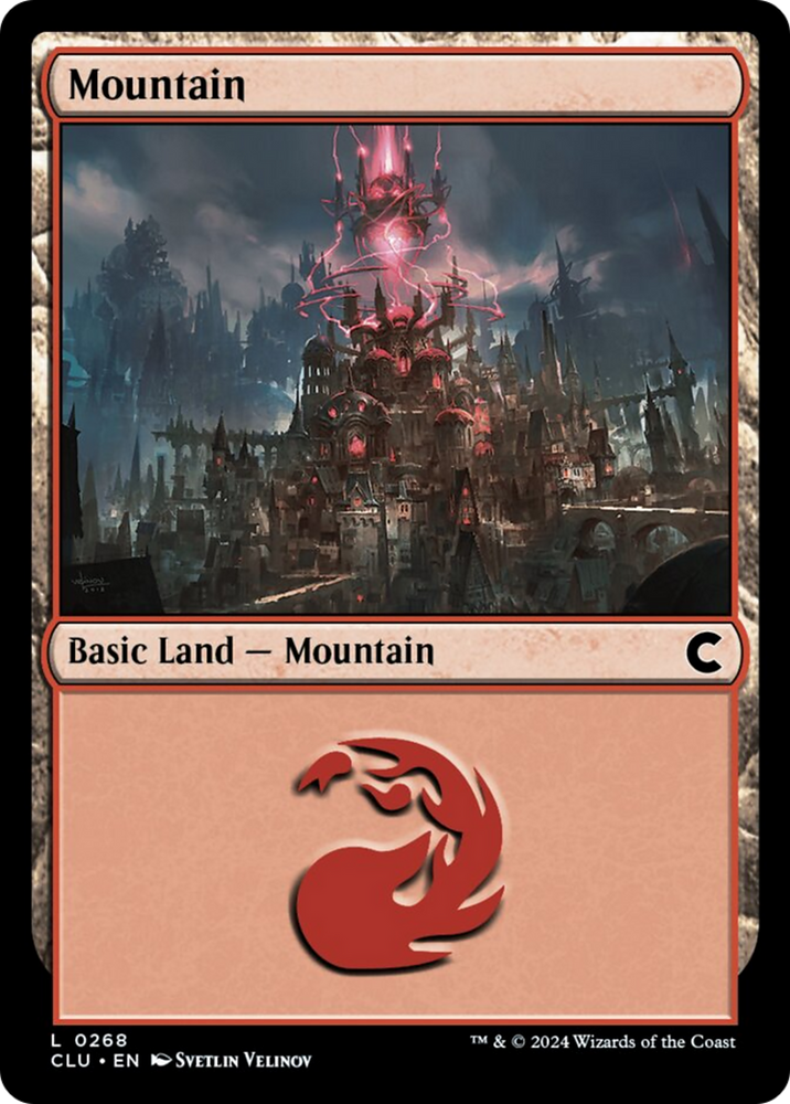 Mountain (0268) [Ravnica: Clue Edition] Magic: The Gathering