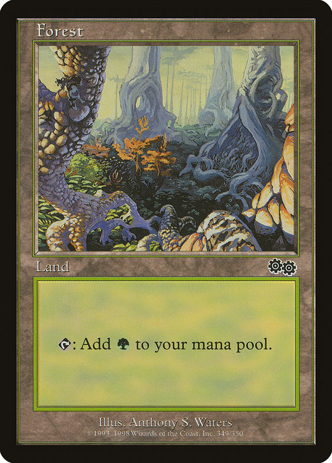 Forest (349) [Urza's Saga] Magic: The Gathering