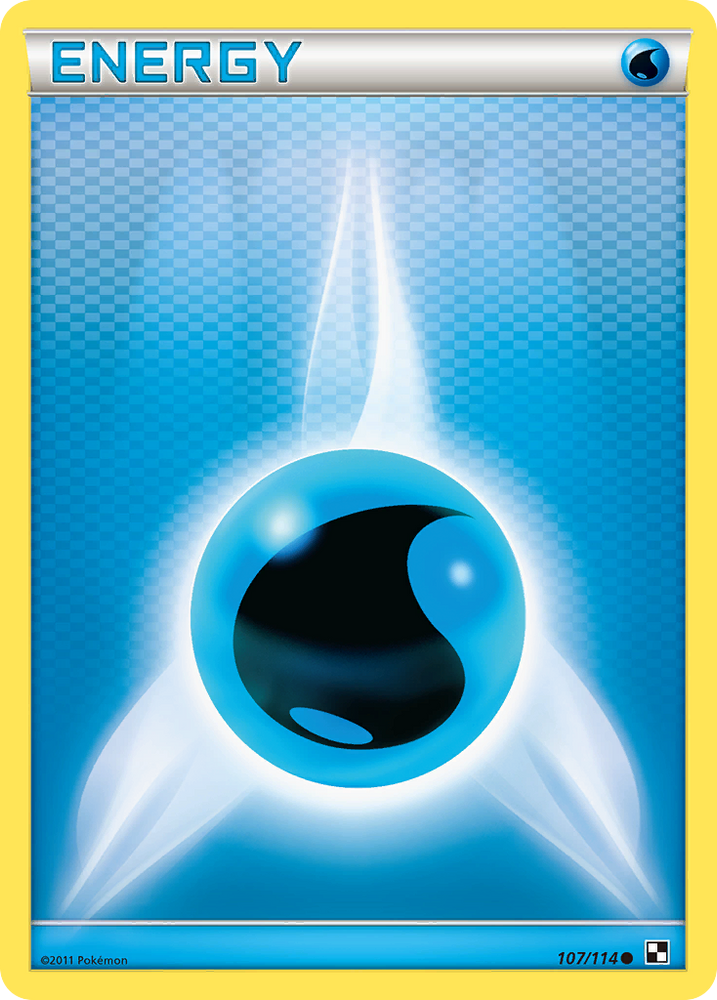 Water Energy (107/114) [Black & White: Base Set] Pokémon