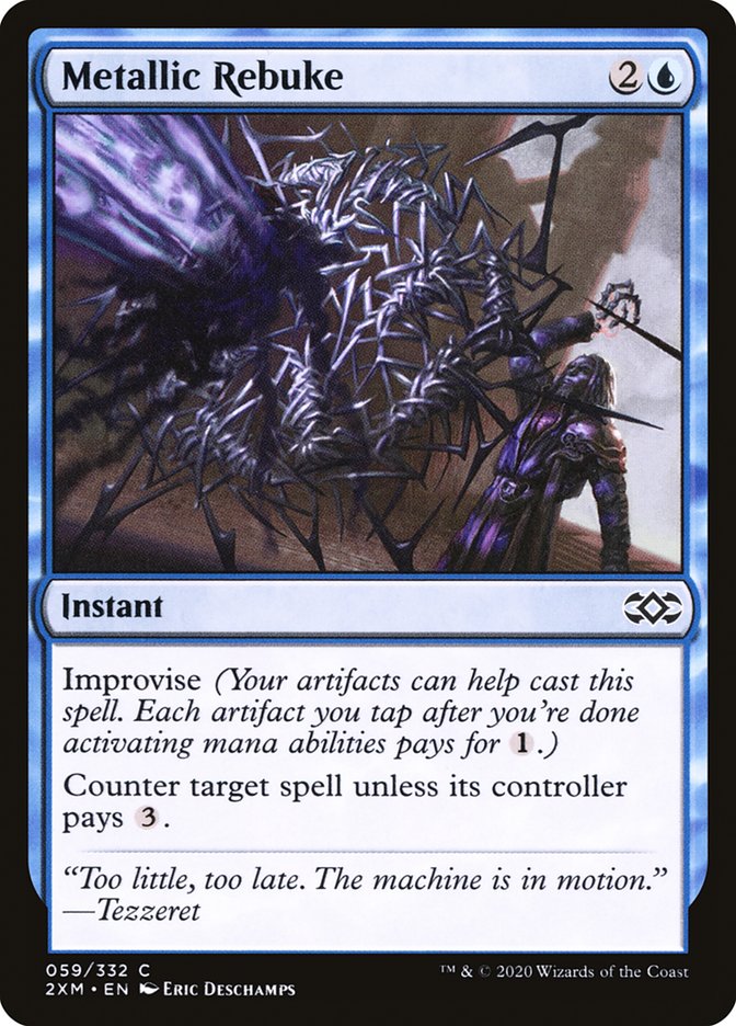 Metallic Rebuke [Double Masters] Magic: The Gathering