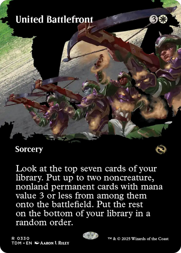United Battlefront (Borderless) [Tarkir: Dragonstorm] Magic: The Gathering