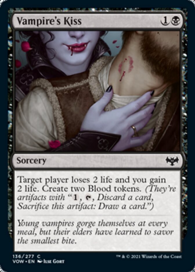Vampire's Kiss [Innistrad: Crimson Vow] Magic: The Gathering