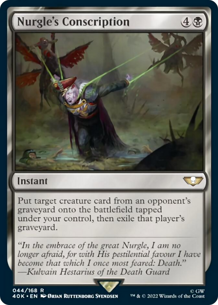 Nurgle's Conscription [Warhammer 40,000] Magic: The Gathering