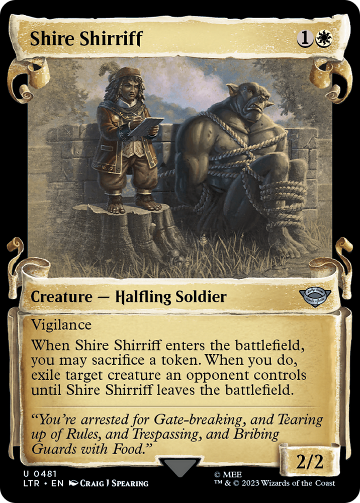 Shire Shirriff [The Lord of the Rings: Tales of Middle-Earth Showcase Scrolls] Magic: The Gathering