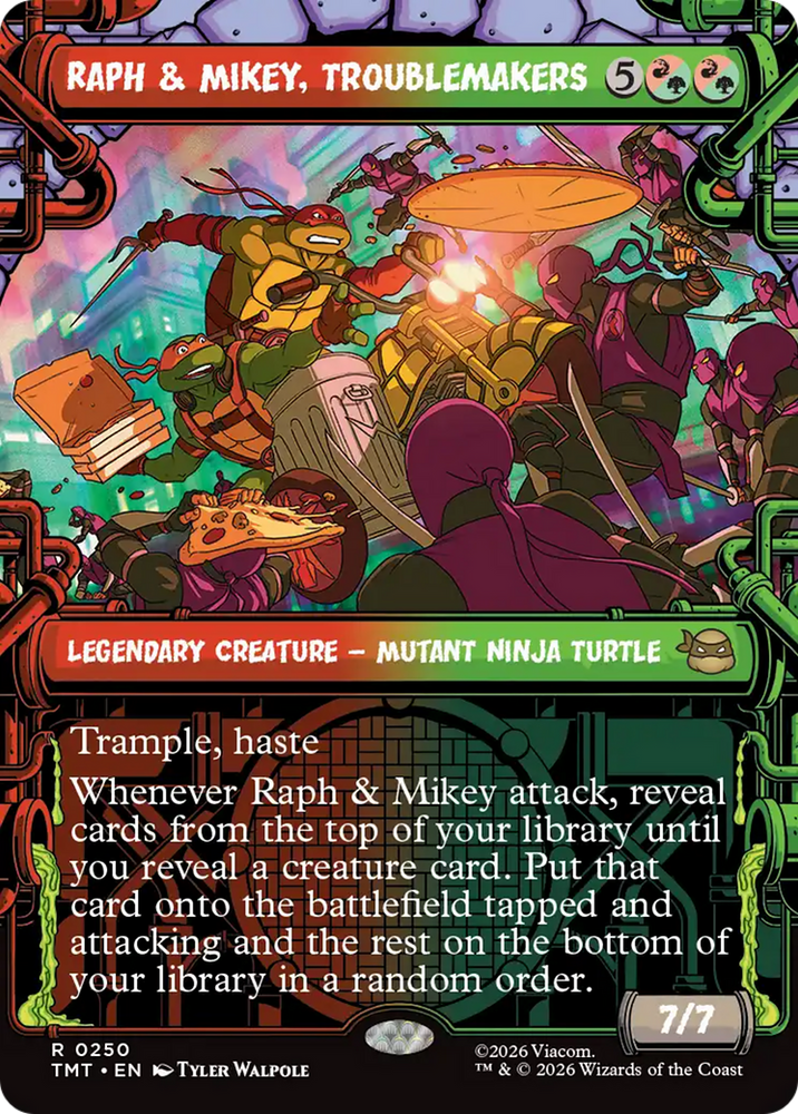 Raph & Mikey, Troublemakers (Showcase) [Teenage Mutant Ninja Turtles] Magic: The Gathering