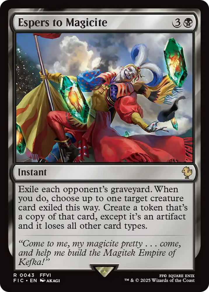 Espers to Magicite [FINAL FANTASY Commander] Magic: The Gathering