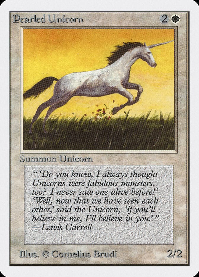 Pearled Unicorn [Unlimited Edition] Magic: The Gathering
