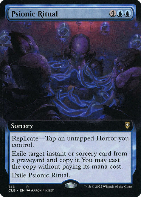 Psionic Ritual (Extended Art) [Commander Legends: Battle for Baldur's Gate] Magic: The Gathering