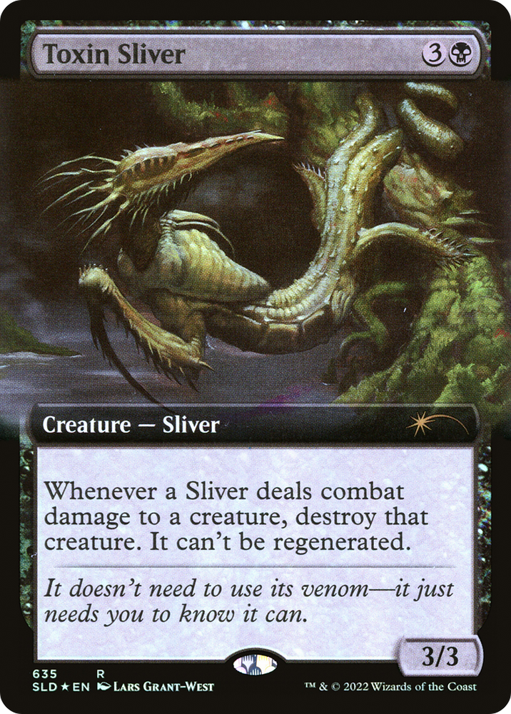 Toxin Sliver (Extended Art) [Secret Lair Drop Promos] Magic: The Gathering