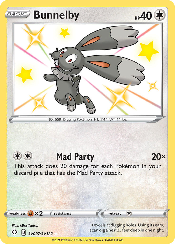 Bunnelby (SV097/SV122) [Sword & Shield: Shining Fates] Pokémon