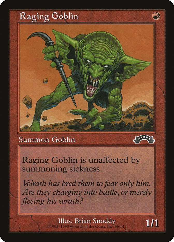Raging Goblin [Exodus] Magic: The Gathering