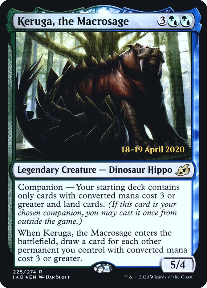 Keruga, the Macrosage [Ikoria: Lair of Behemoths Prerelease Promos] Magic: The Gathering