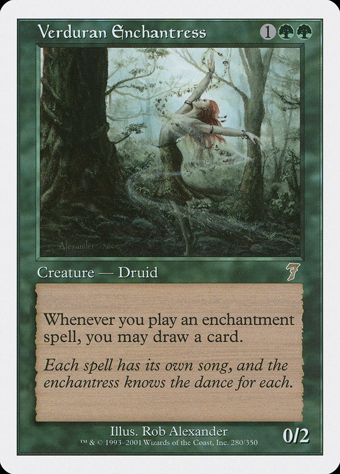 Verduran Enchantress [Seventh Edition] Magic: The Gathering