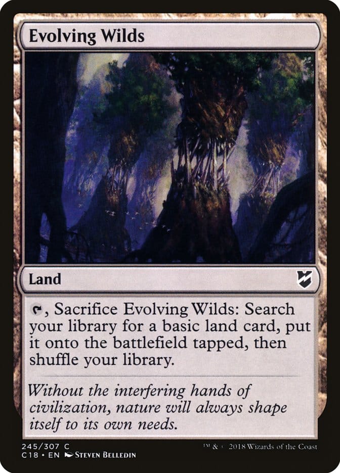 Evolving Wilds [Commander 2018] Magic: The Gathering