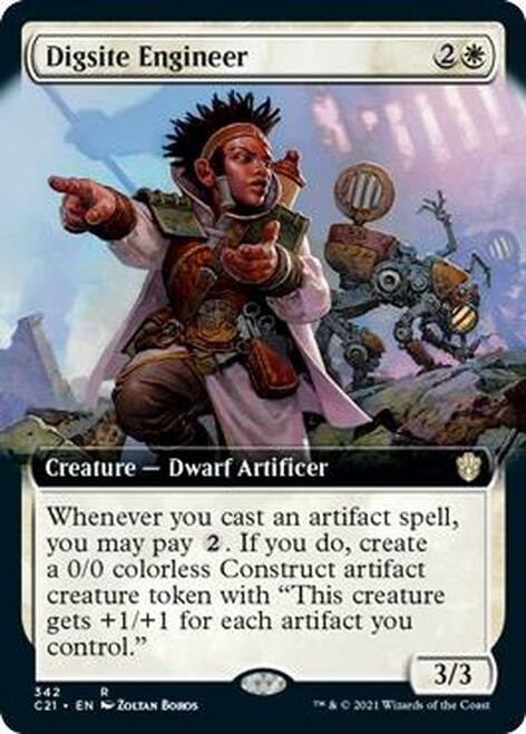 Digsite Engineer (Extended Art) [Commander 2021] Magic: The Gathering