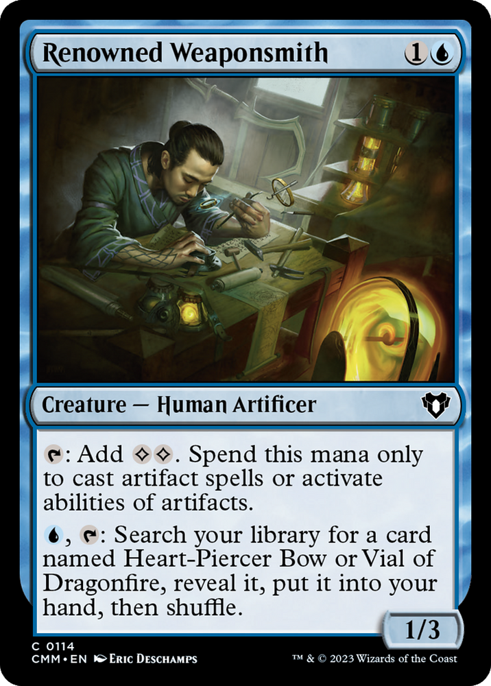 Renowned Weaponsmith [Commander Masters] Magic: The Gathering