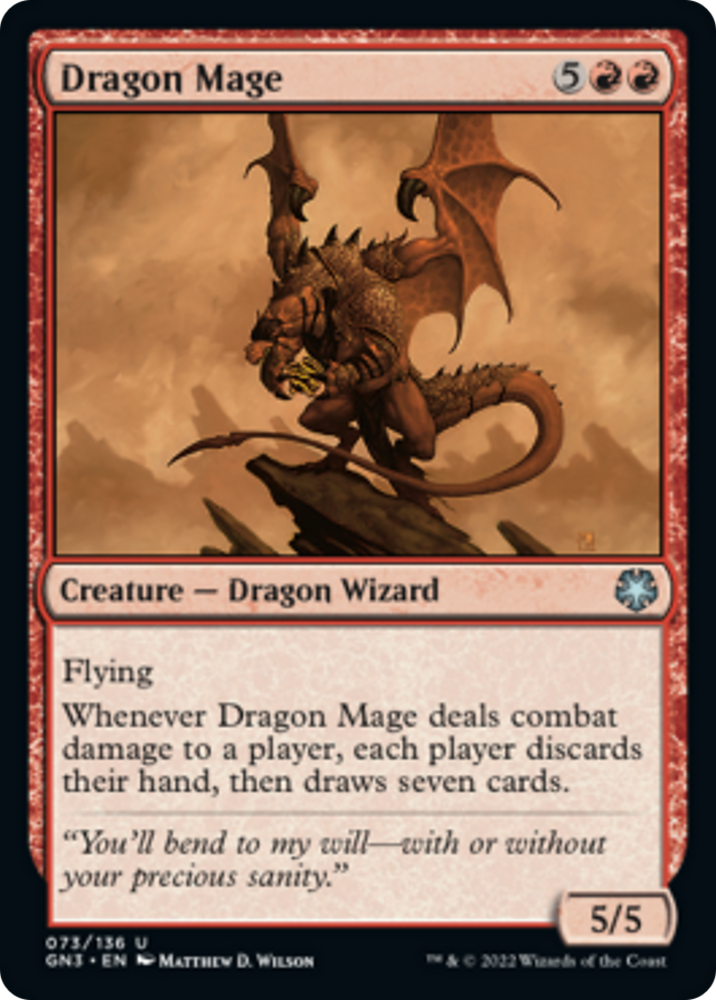 Dragon Mage [Game Night: Free-for-All] Magic: The Gathering