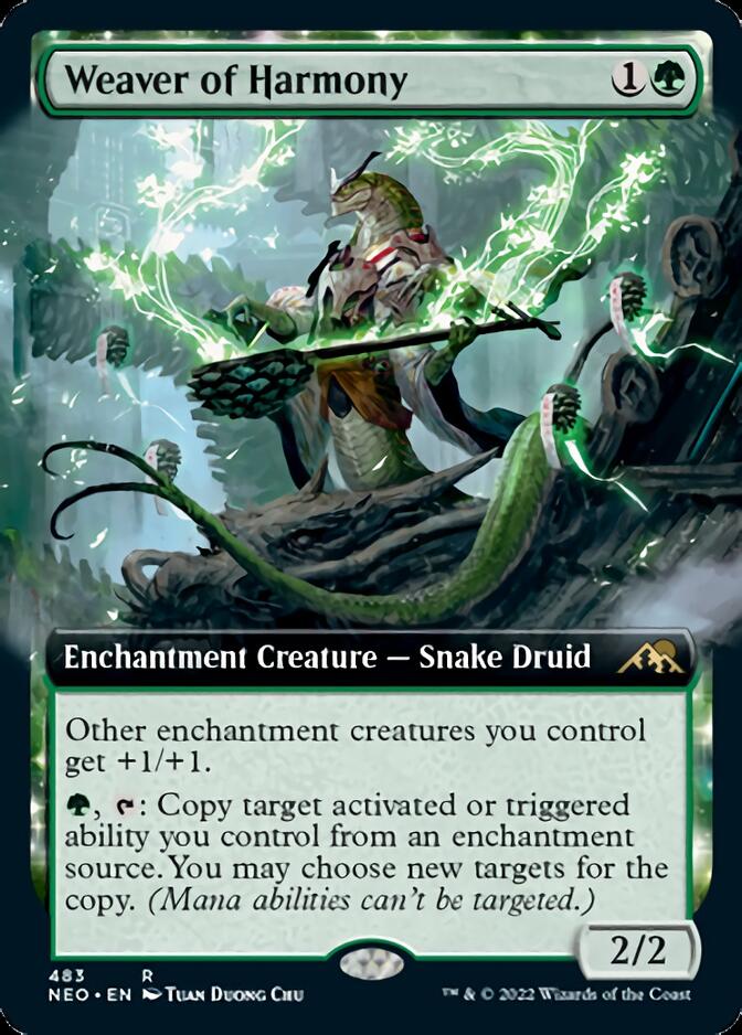 Weaver of Harmony (Extended Art) [Kamigawa: Neon Dynasty] Magic: The Gathering