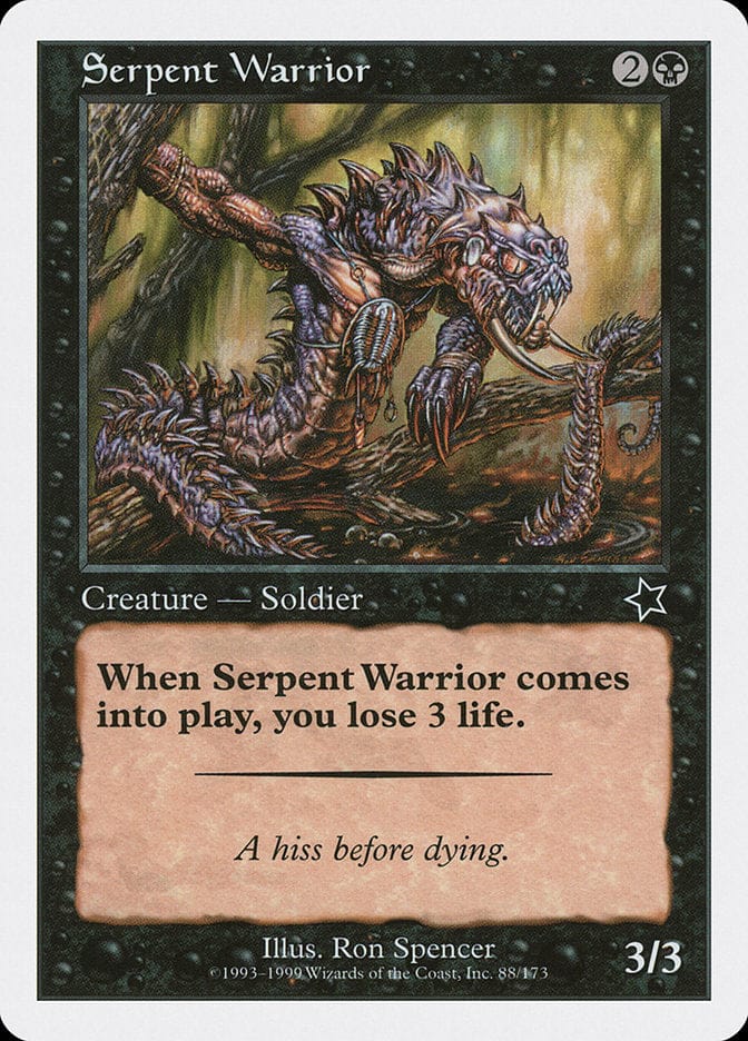 Serpent Warrior [Starter 1999] Magic: The Gathering