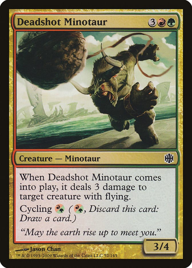 Deadshot Minotaur [Alara Reborn] Magic: The Gathering