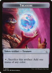 Treasure (20) // Phyrexian Saproling Double-Sided Token [March of the Machine Tokens] Magic: The Gathering