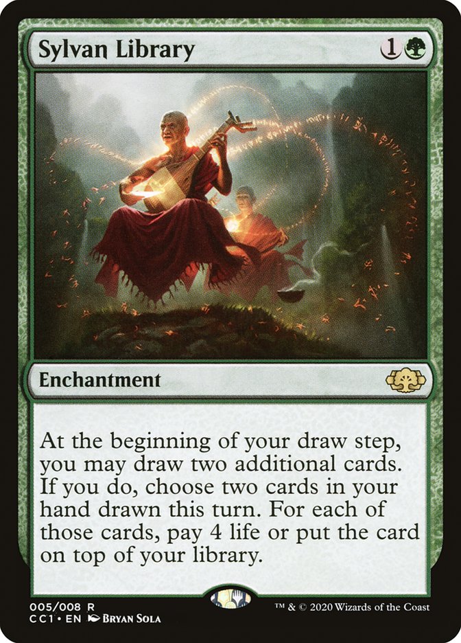 Sylvan Library [Commander Collection: Green] Magic: The Gathering