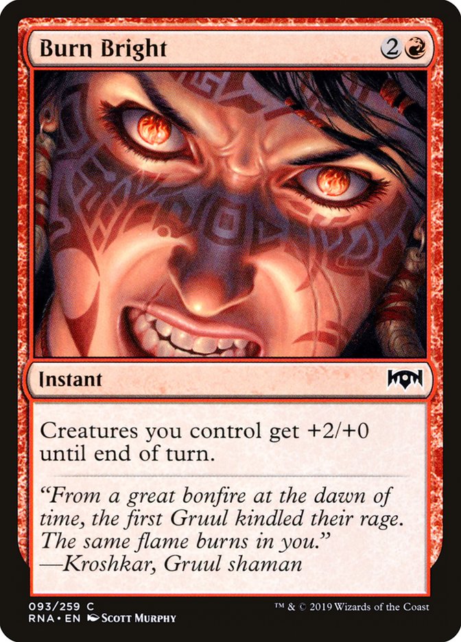 Burn Bright [Ravnica Allegiance] Magic: The Gathering