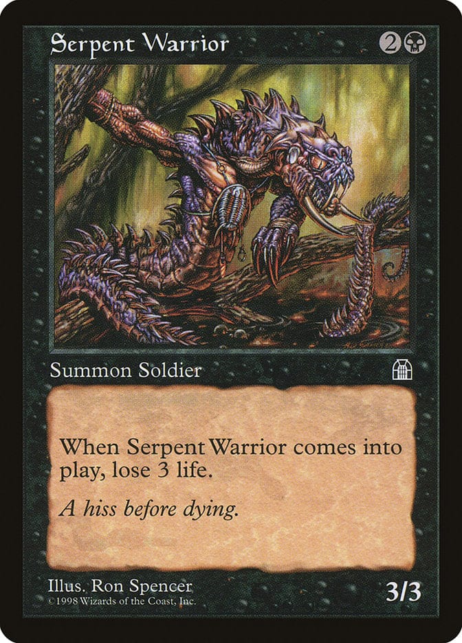 Serpent Warrior [Stronghold] Magic: The Gathering