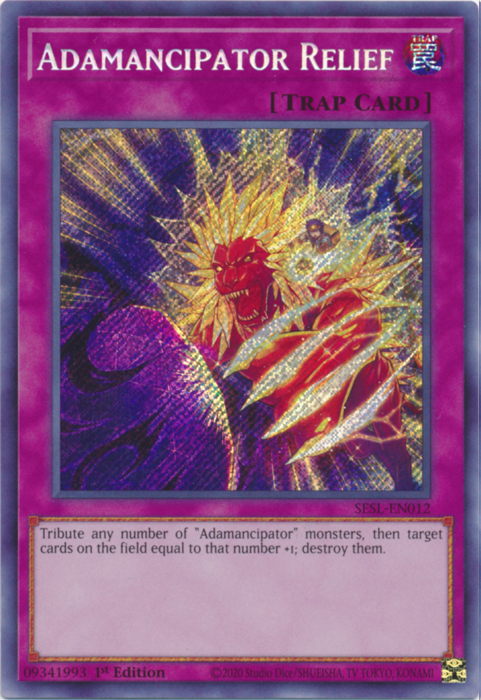 Adamancipator Relief [SESL-EN012] Secret Rare - Yugioh Cards For Your TCG Needs!