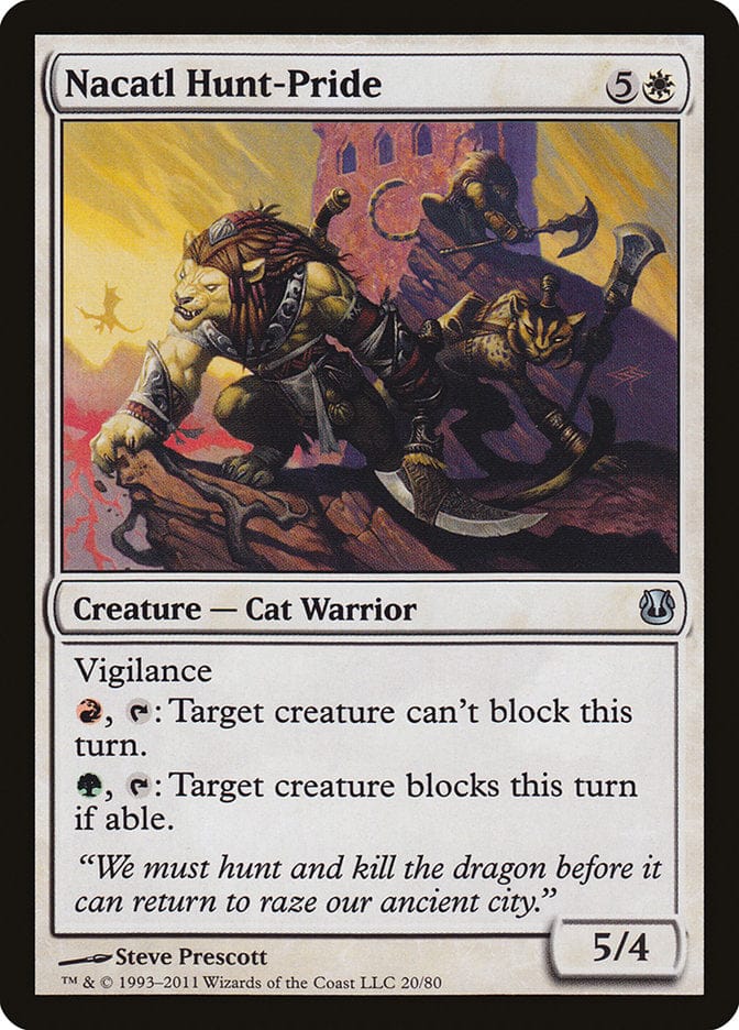 Nacatl Hunt-Pride [Duel Decks: Ajani vs. Nicol Bolas] Magic: The Gathering