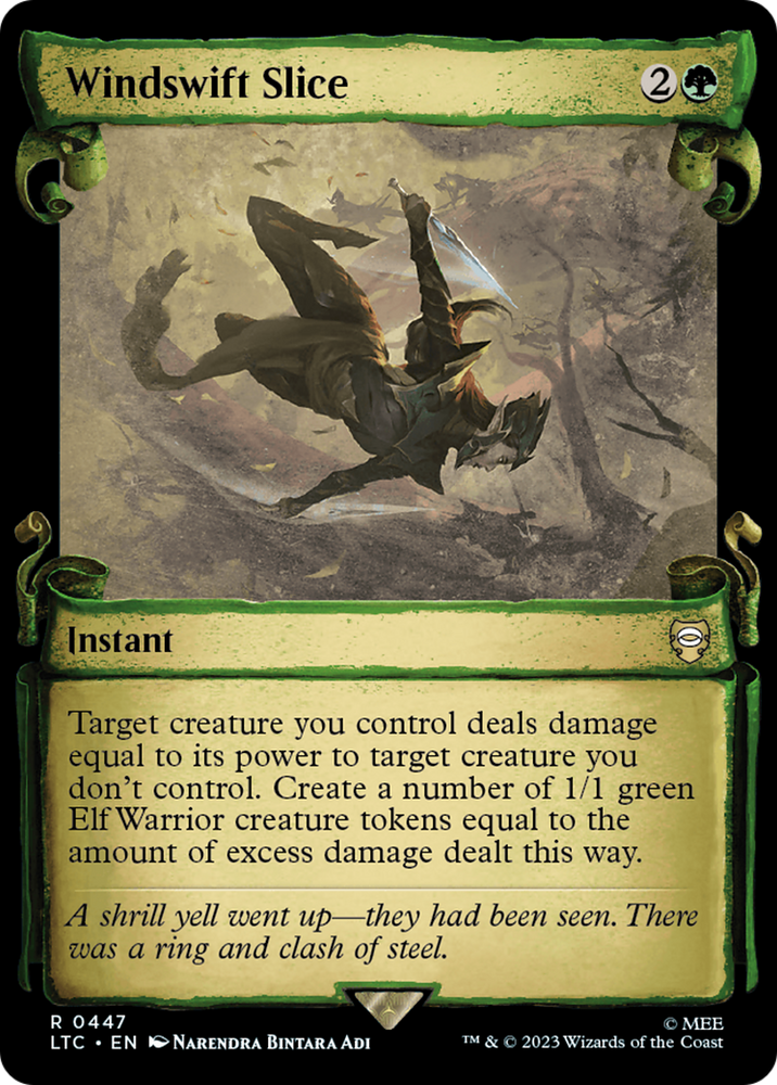 Windswift Slice [The Lord of the Rings: Tales of Middle-Earth Commander Showcase Scrolls] Magic: The Gathering