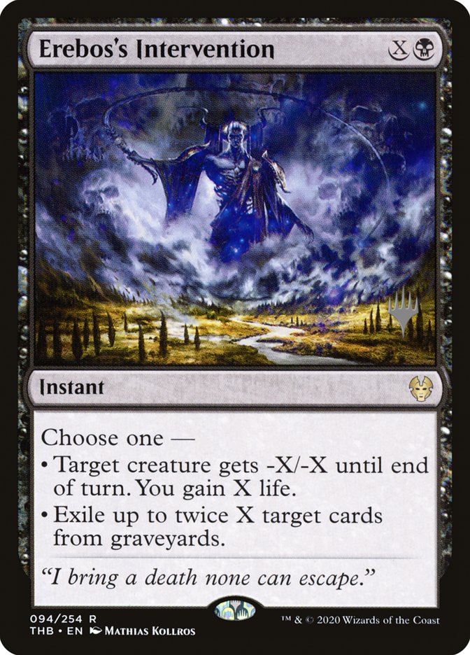 Erebos's Intervention (Promo Pack) [Theros Beyond Death Promos] Magic: The Gathering