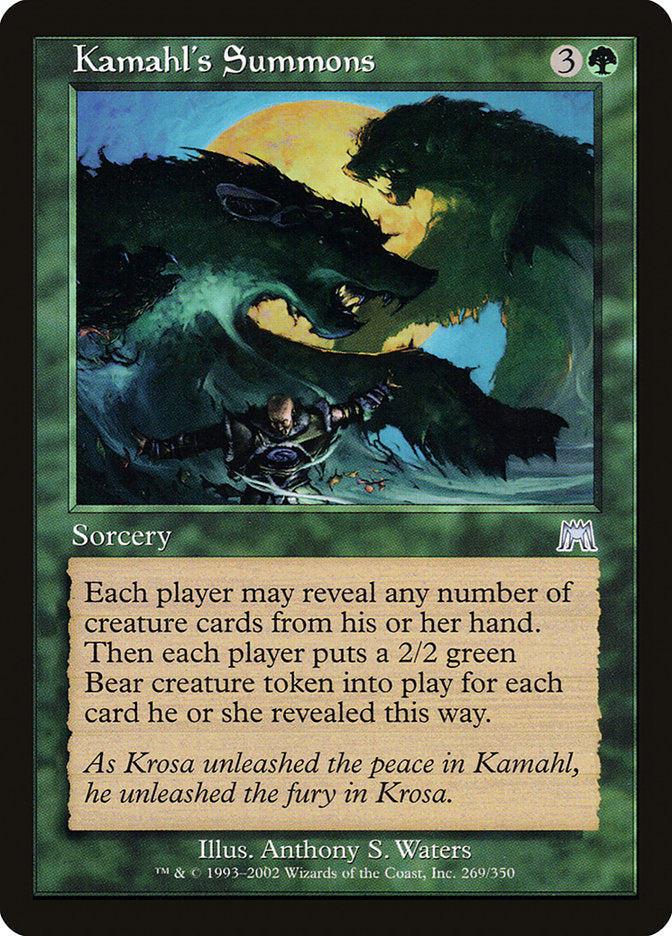 Kamahl's Summons [Onslaught] Magic: The Gathering