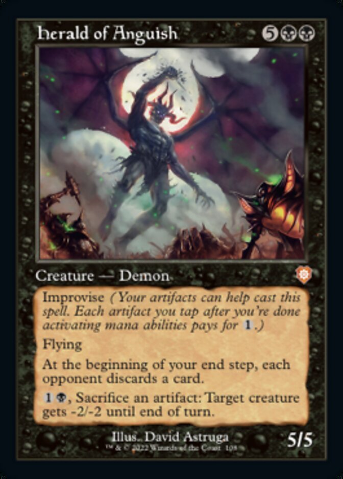 Herald of Anguish (Retro) [The Brothers' War Commander] Magic: The Gathering