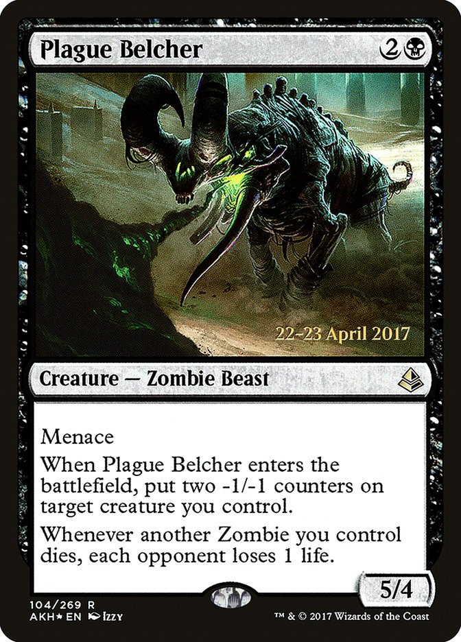 Plague Belcher [Amonkhet Prerelease Promos] Magic: The Gathering