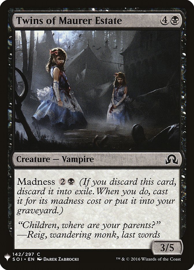 Twins of Maurer Estate [Mystery Booster] Magic: The Gathering
