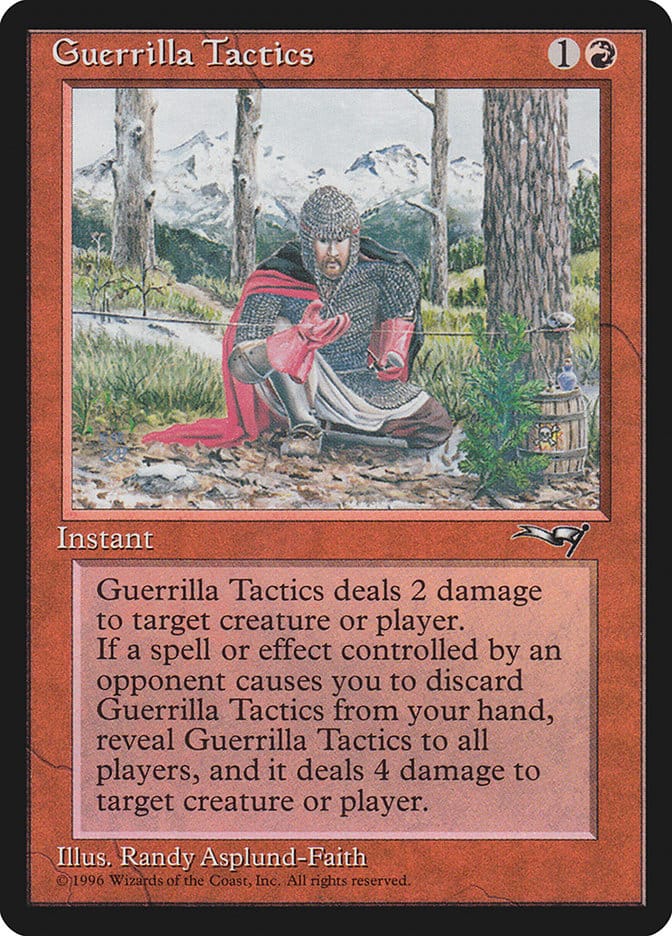 Guerrilla Tactics (Tripwire) [Alliances] Magic: The Gathering