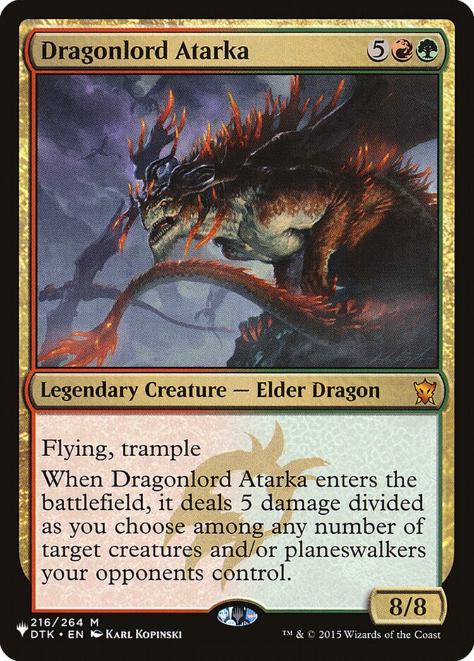 Dragonlord Atarka [The List] Magic: The Gathering