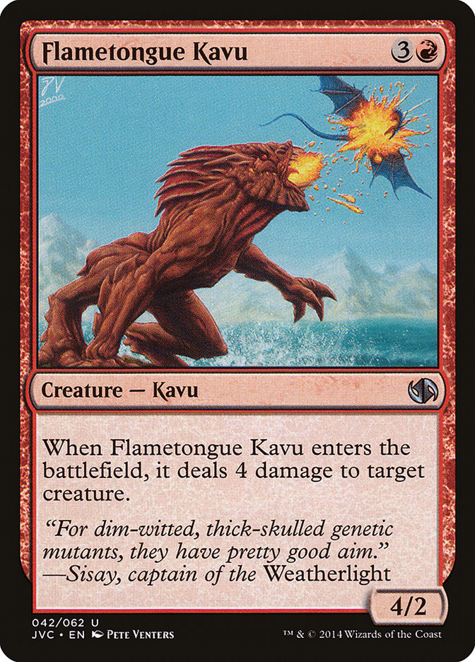 Flametongue Kavu [Duel Decks Anthology] Magic: The Gathering