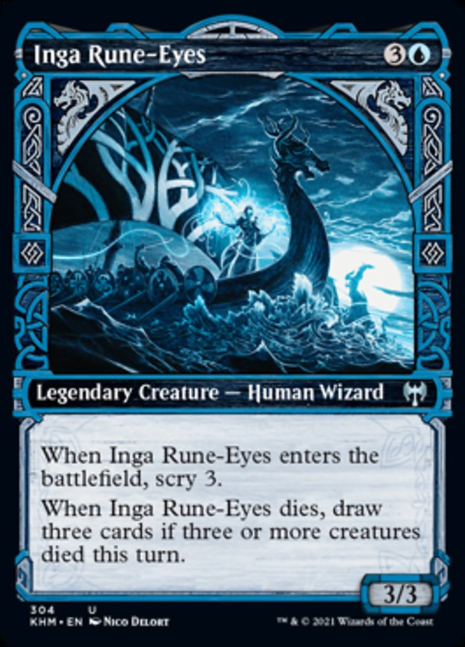 Inga Rune-Eyes (Showcase) [Kaldheim] Magic: The Gathering