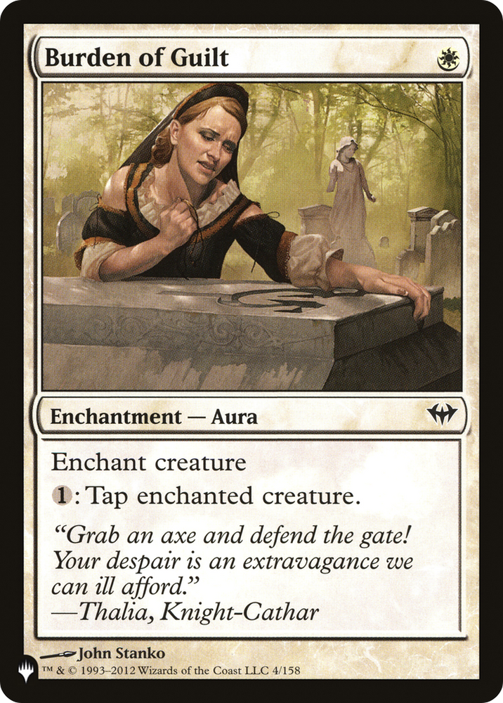 Burden of Guilt [The List] Magic: The Gathering