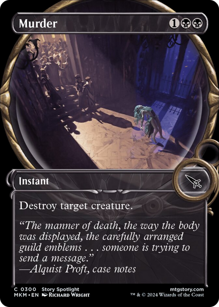 Murder (Showcase) [Murders at Karlov Manor] Magic: The Gathering