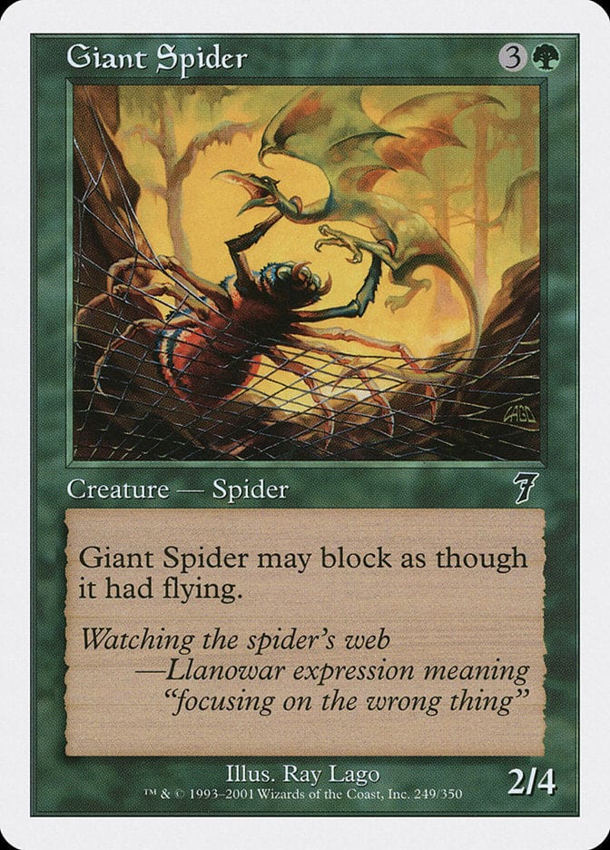 Giant Spider [Seventh Edition] Magic: The Gathering