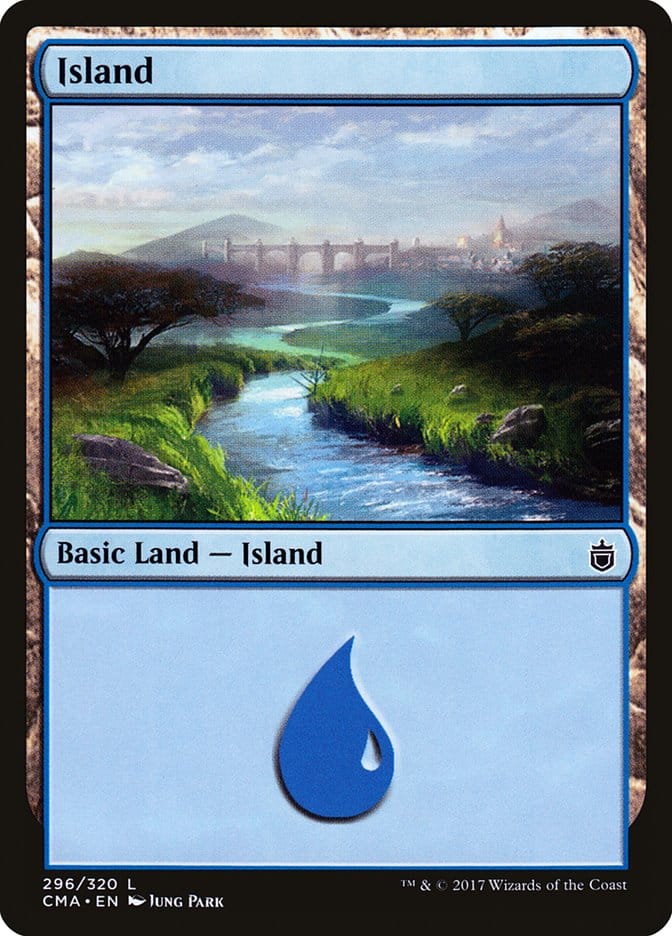 Island (296) [Commander Anthology] Magic: The Gathering