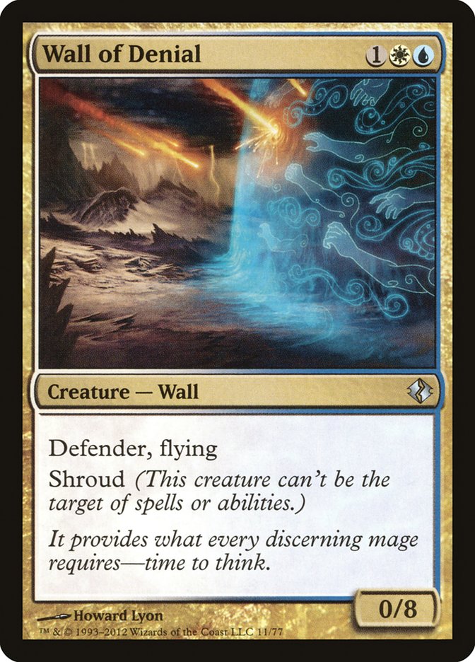 Wall of Denial [Duel Decks: Venser vs. Koth] Magic: The Gathering